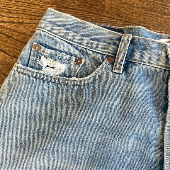 RE/DONE Revolve Hight Rise Buttoned Fly Shorts size 31 Pristine Condition - Picture 11 of 13